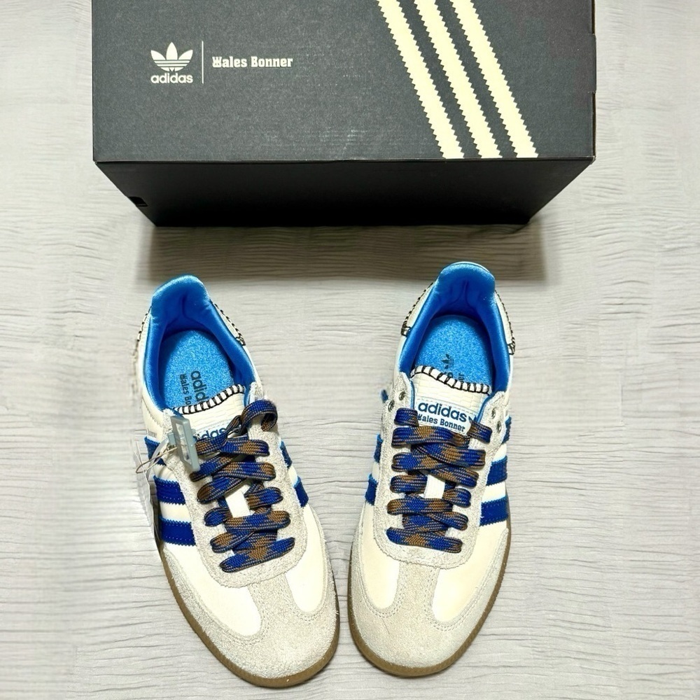 Adidas × Wales Bonner Samba Wonder Clay Royal Blue Women’s sneakers Size 4.5 NEW - Picture 11 of 15